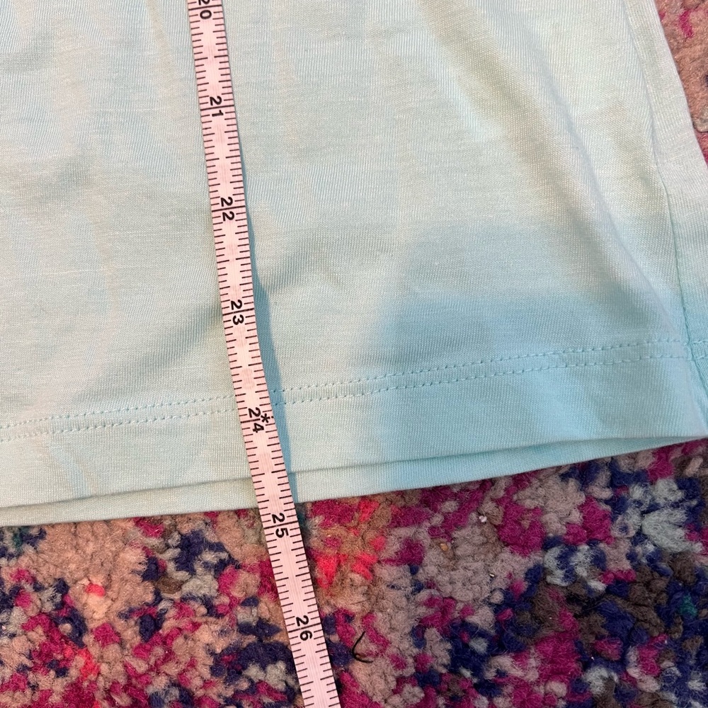 Lilly Pulitzer Light Blue Ruffle Cold-Shoulder Top s - Picture 4 of 7